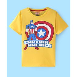 Pine Kids Marvel Half Sleeve T-Shirt with Avengers Graphics Pack Of 3 - Red White & Yellow
