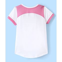 Pine Active High Stretch Skin Friendly Half Sleeves T-Shirt -White