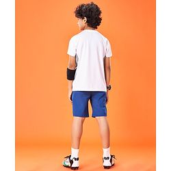 Pine Active High Stretch Skin Friendly Half Sleeves T-Shirt -White
