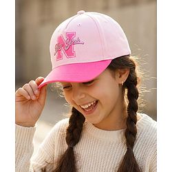 Pine Kids Summer Cap New York Print - Pink