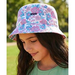 Pine Kids Summer Caps Floral Print -  Multicolor