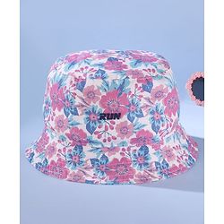 Pine Kids Summer Caps Floral Print -  Multicolor