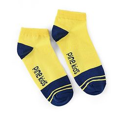 Pine Kids Ankle Length Socks Logo Design Pack of 3 - Multicolor