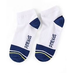 Pine Kids Ankle Length Socks Logo Design Pack of 3 - Multicolor