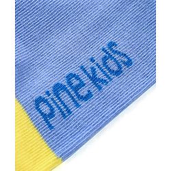 Pine Kids Ankle Length Socks Logo Design Pack of 3 - Multicolor