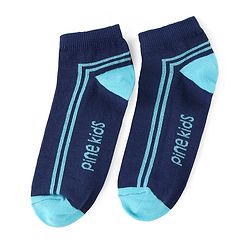 Pine Kids Ankle Length Socks Logo Design Pack of 3 - Multicolor