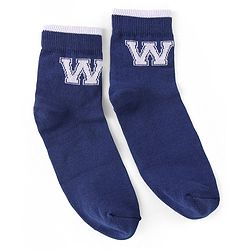Pine Kids Knit High Ankle Length Socks with Text Design Pack of 3 - Multicolour