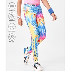 Pine Active Full Length Super Stretch Leggings Text Print - Multicolour