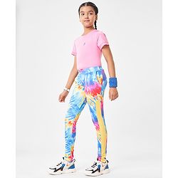 Pine Active Full Length Super Stretch Leggings Text Print - Multicolour
