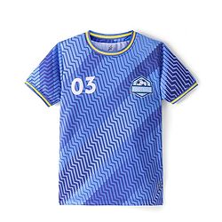 Pine Active Half Sleeves All Over Printed T-Shirt and Shorts Set - Blue