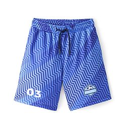 Pine Active Half Sleeves All Over Printed T-Shirt and Shorts Set - Blue