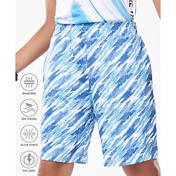 Pine Active Super Stretch Printed Cycling Shorts - Blue