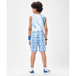 Pine Active Super Stretch Printed Cycling Shorts - Blue