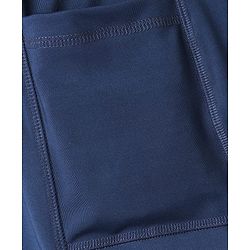 Pine Active Super Stretch Solid Cycling Shorts - Navy Blue