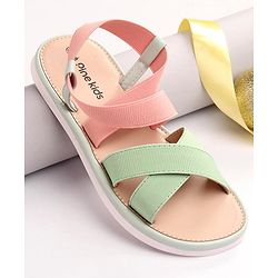 Pine Kids Back Strap Closure Sandals - Mint Green