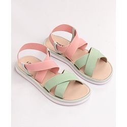 Pine Kids Back Strap Closure Sandals - Mint Green