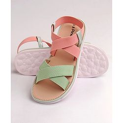 Pine Kids Back Strap Closure Sandals - Mint Green