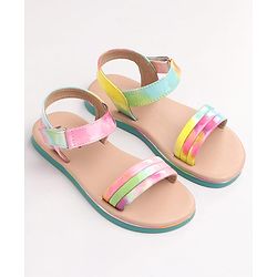 Pine Kids Sandals with Velcro Closure -  Multicolor