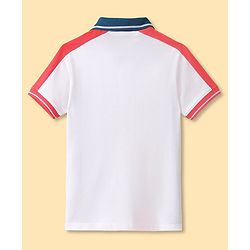 Pine Kids 100% Cotton Knit Half Sleeves T-Shirt With Football Print - White