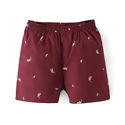 Pine Kids Cotton Elasticated Boxers Cactus Print Pack of 2 (Color May Vary)