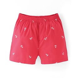Pine Kids Cotton Elasticated Boxers Anchor Print Pack of 2 (Color May Vary)