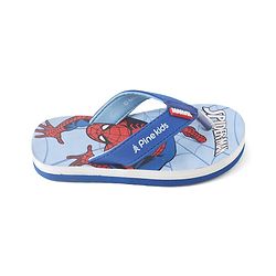 Pine Kids Marvel Slip On Flip Flops With Spiderman Print - Light Blue