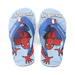 Pine Kids Marvel Slip On Flip Flops With Spiderman Print - Light Blue