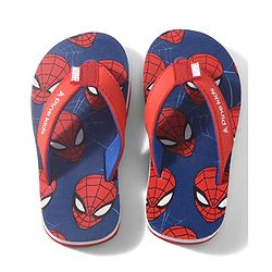 Pine Kids Marvel Slip On Flip Flops Spiderman Design - Blue & Red