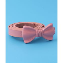 Pine Kids Belts with Bow Applique - Pink