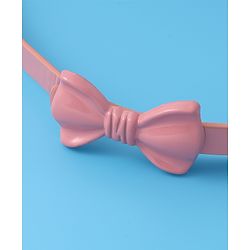 Pine Kids Belts with Bow Applique - Pink