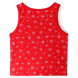 Pine Kids Cotton Lycra Knit Sleeveless  Slips  Floral Print Pack of 3 - Multicolour