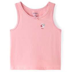 Pine Kids Cotton Lycra Knit Sleeveless  Slips  Floral Print Pack of 3 - Multicolour