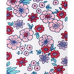 Pine Kids Cotton Lycra Knit Sleeveless  Slips  Floral Print Pack of 3 - Multicolour