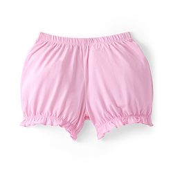 Pine Kids Cotton Lycra Mid Thigh Solid Panties & Bloomers Pack of 3 - Pink