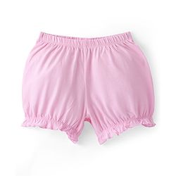Pine Kids Cotton Lycra Mid Thigh Solid Panties & Bloomers Pack of 3 - Pink