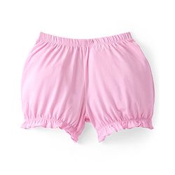 Pine Kids Cotton Lycra Mid Thigh Solid Panties & Bloomers Pack of 3 - Pink