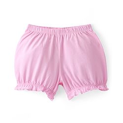 Pine Kids Cotton Lycra Mid Thigh Solid Panties & Bloomers Pack of 3 - Pink