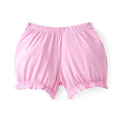 Pine Kids Cotton Lycra Mid Thigh Solid Panties & Bloomers Pack of 3 - Pink