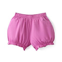 Pine Kids Cotton Lycra Mid Thigh Solid Panties & Bloomers Pack Of 3 - Multicolour