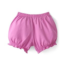 Pine Kids Cotton Lycra Mid Thigh Solid Panties & Bloomers Pack Of 3 - Multicolour