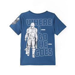 Pine Kids Lucas Cotton Knit Half Sleeves T-Shirt with Star Wars Graphics - Navy Blue