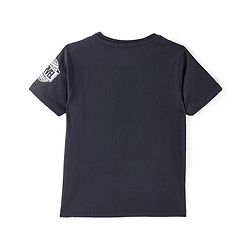 Pine Kids Marvel Cotton Knit Half Sleeves T-Shirt with Black Panther Graphics - Black
