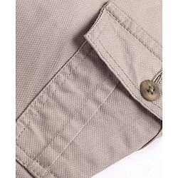 Pine Kids Full Length Stretchable  Trouser with Cargo Pockets Solid Colour - Beige