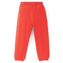 Pine Kids Knit Full Length Solid Track Pant - Red