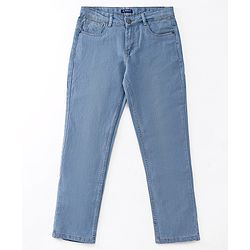 Pine Kids Full Length Denim Washed  Jeans - Light Blue
