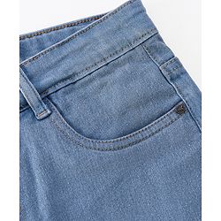 Pine Kids Full Length Denim Washed  Jeans - Light Blue