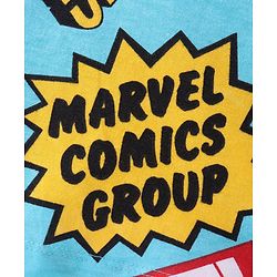 Pine Kids Marvel Single Jersey Half Sleeves T-Shirt with Marvel Text Print - Blue