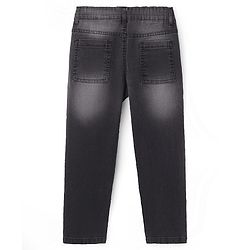 Pine Kids Denim Woven Full Length Solid Color Jeans - Black