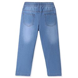 Pine Kids Woven Full Length Solid Denim Jeans - Light Blue