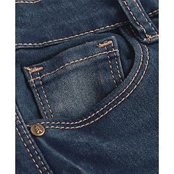 Pine Kids Woven Full Length Solid Denim Jeans - Navy Blue